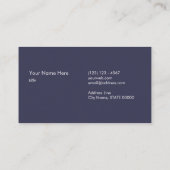 Modernes Goldgestreifte stilvolle Visitenkarte (Rückseite)