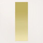 Modernes Goldgradienten Luxustypografie Name Yogamatte (Rückseite)
