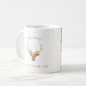 Modernes Goldhirsch Kaffeetasse (Vorderseite Links)