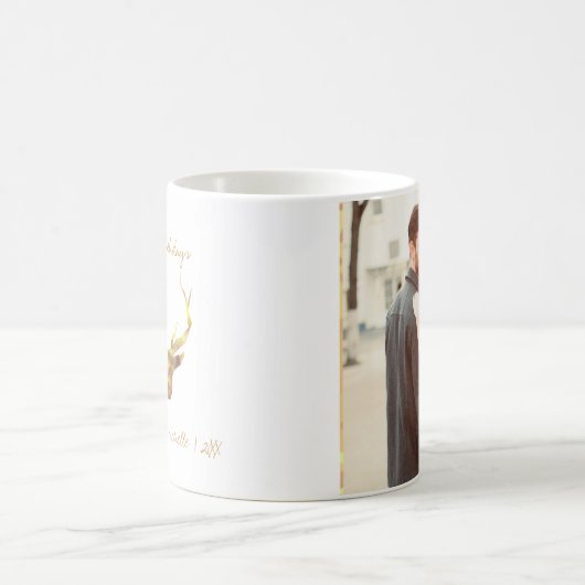 Modernes Goldhirsch Kaffeetasse (Mittel)