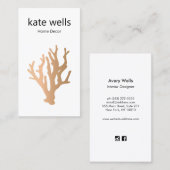 Modernes Goldmedaillenriff Visitenkarte (Vorne/Hinten)