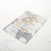 Modernes Goldskript 2 Fotos mit Online-UAWG Folieneinladung (Gedreht)