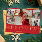 Modernes Goldtypografie-Foto kassiert Weihnachten