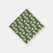 Modernes Golf Ball Party Geburtstagsmuster Serviette (Ecke)