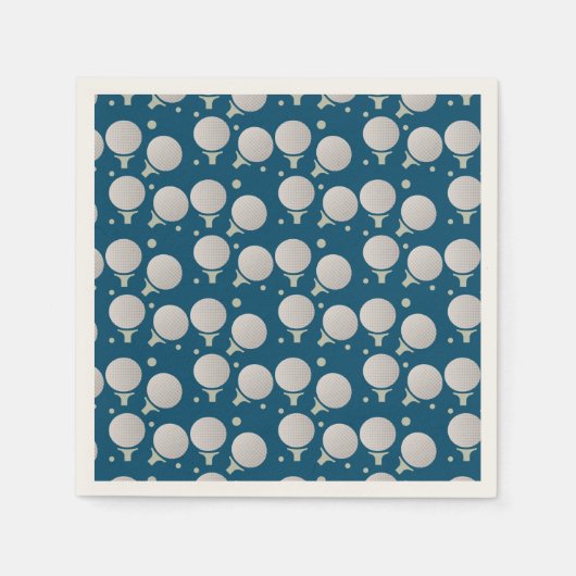 Modernes Golf Ball Party Geburtstagsmuster Serviette (Vorderseite)