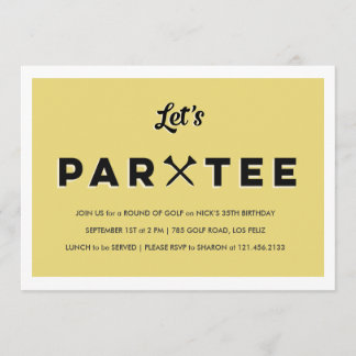 Modernes Golf-Party Einladung