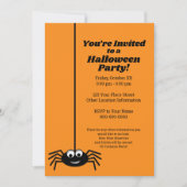 Modernes Google Eye Spider Halloween-Party Einladung (Vorderseite)