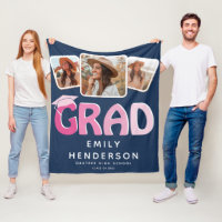 Modernes GRAD 3 x Foto Collage Abschluss Geschenk
