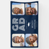 Modernes GRAD 4x Foto Collage Graduate Banner (Vertikal)