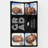 Modernes GRAD 4x Foto Collage Graduate Banner (Vertikal)