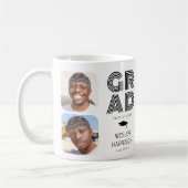 Modernes GRAD 4x Foto Collage Graduate Kaffeetasse (Links)