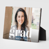 Modernes Grad Overlay | Abschluss Foto Horizontal Fotoplatte (Seite)