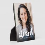 Modernes Grad Overlay | Abschluss Foto Vertikal Fotoplatte (Seite)