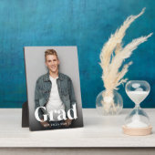 Modernes Grad Overlay | Abschluss Foto Vertikal Fotoplatte (Seite)