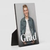 Modernes Grad Overlay | Abschluss Foto Vertikal Fotoplatte (Seite)