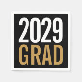 Modernes Grad-Party Serviette (Vorderseite)