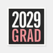 Modernes Grad-Party Serviette (Vorderseite)