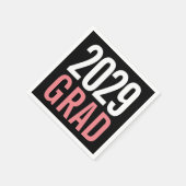 Modernes Grad-Party Serviette (Ecke)