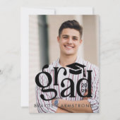 Modernes GRAD Typ 2 Foto Schwarzes Overlay Ankündigung (Vorderseite)