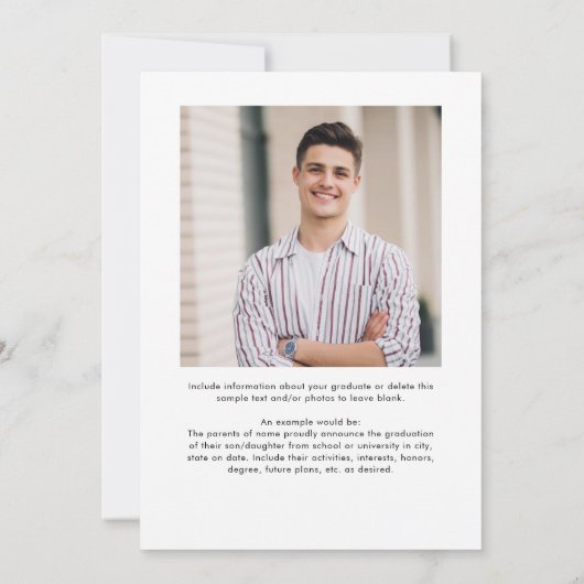 Modernes GRAD Typ 2 Foto Weißes Overlay Ankündigung (Rückseite)