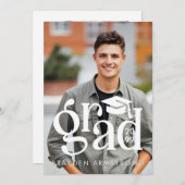 Modernes GRAD Typ 2 Foto Weißes Overlay Ankündigung (Vorne/Hinten)