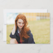 Modernes Graduate 2 Fotos Abschluss Ankündigung (Rückseite)