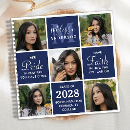 Modernes Graduate 5 Foto Abschluss GuestBook Notizblock