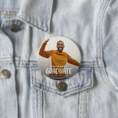 Modernes GRADUATE Custom Foto Abschluss Button (Beispiel)