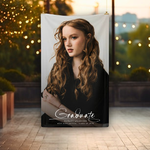 Modernes Graduate Foto Einfache handgeschriebene S Banner