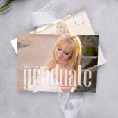 Modernes Graduate Foto Einladung nach Maß Postkarte