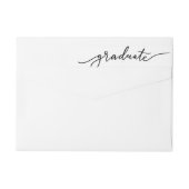 Modernes Graduate für einfache Typografie (Rückseite)