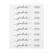 Modernes Graduate für einfache Typografie (Bogen)
