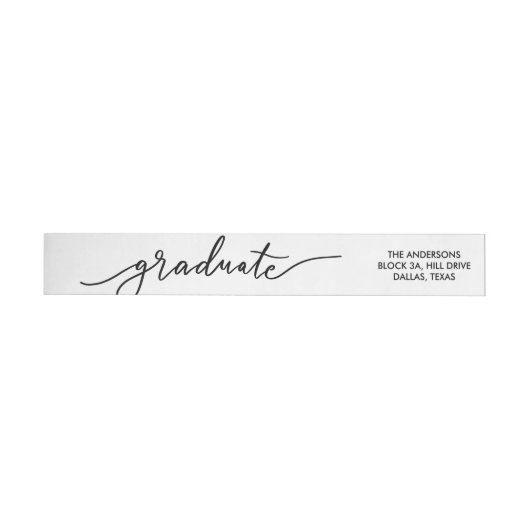 Modernes Graduate für einfache Typografie (Person)