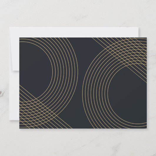 Modernes Graduate Script 2022 Concentric Arch Foto Einladung (Rückseite)