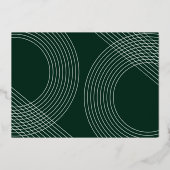 Modernes Graduate Script 2025 Concentric Arch Foto Folieneinladung (Rückseite)