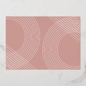 Modernes Graduate Script 2025 Concentric Arch Foto Folieneinladung (Rückseite)