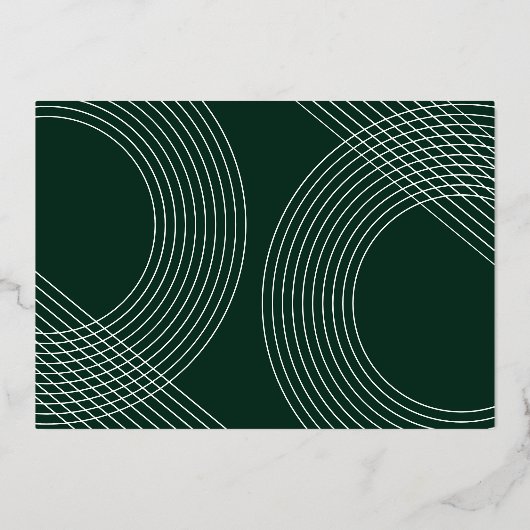 Modernes Graduate Script 2025 Concentric Arch Foto Folieneinladung (Rückseite)