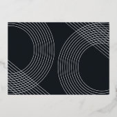 Modernes Graduate Script 2025 Concentric Arch Foto Folieneinladung (Rückseite)