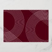 Modernes Graduate Script 2025 Concentric Arch Foto Folieneinladung (Rückseite)