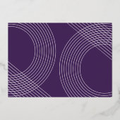 Modernes Graduate Script 2025 Concentric Arch Foto Folieneinladung (Rückseite)