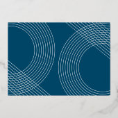 Modernes Graduate Script 2025 Concentric Arch Foto Folieneinladung (Rückseite)