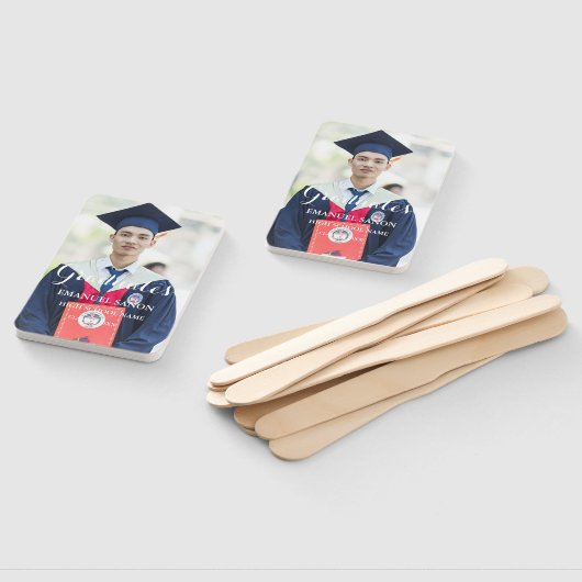 Modernes Graduate Script Classic Foto Preppy Fächer (Non-assembled)