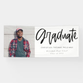 Modernes Graduate Script-Foto Banner (Horizontal)