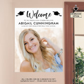 Modernes Graduate Welcome Foto Einfaches Skript Poster