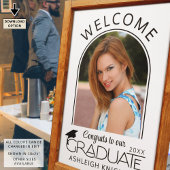 Modernes Graduate Welcome Sign Arch Foto Poster