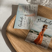 Modernes Graduiertenhandbuch | Lässiges Foto Ankündigungspostkarte