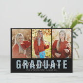 Modernes Graduiertenskript 3 Abschluss für Fotocol Ankündigung (Stehend Vorderseite)