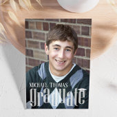 Modernes Graduierungsparty Foto Einfach Einladung