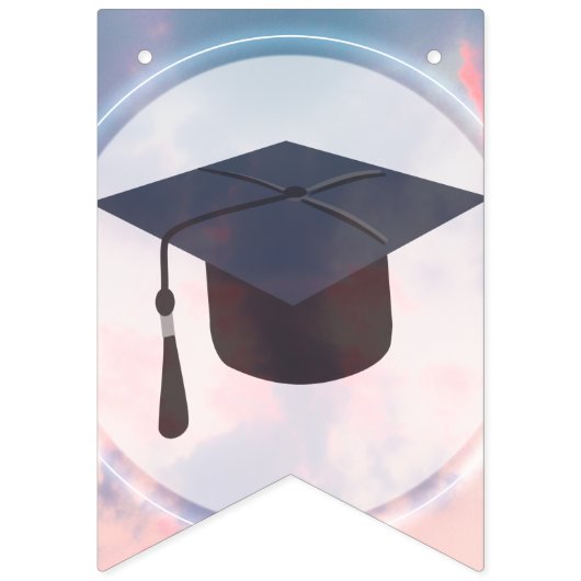 Modernes Graduierungsparty Foto Wimpelkette (Erste Fahne)