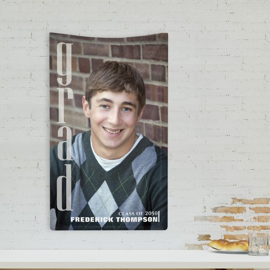 Modernes Graduierungsparty - kundenspezifisches Fo Banner